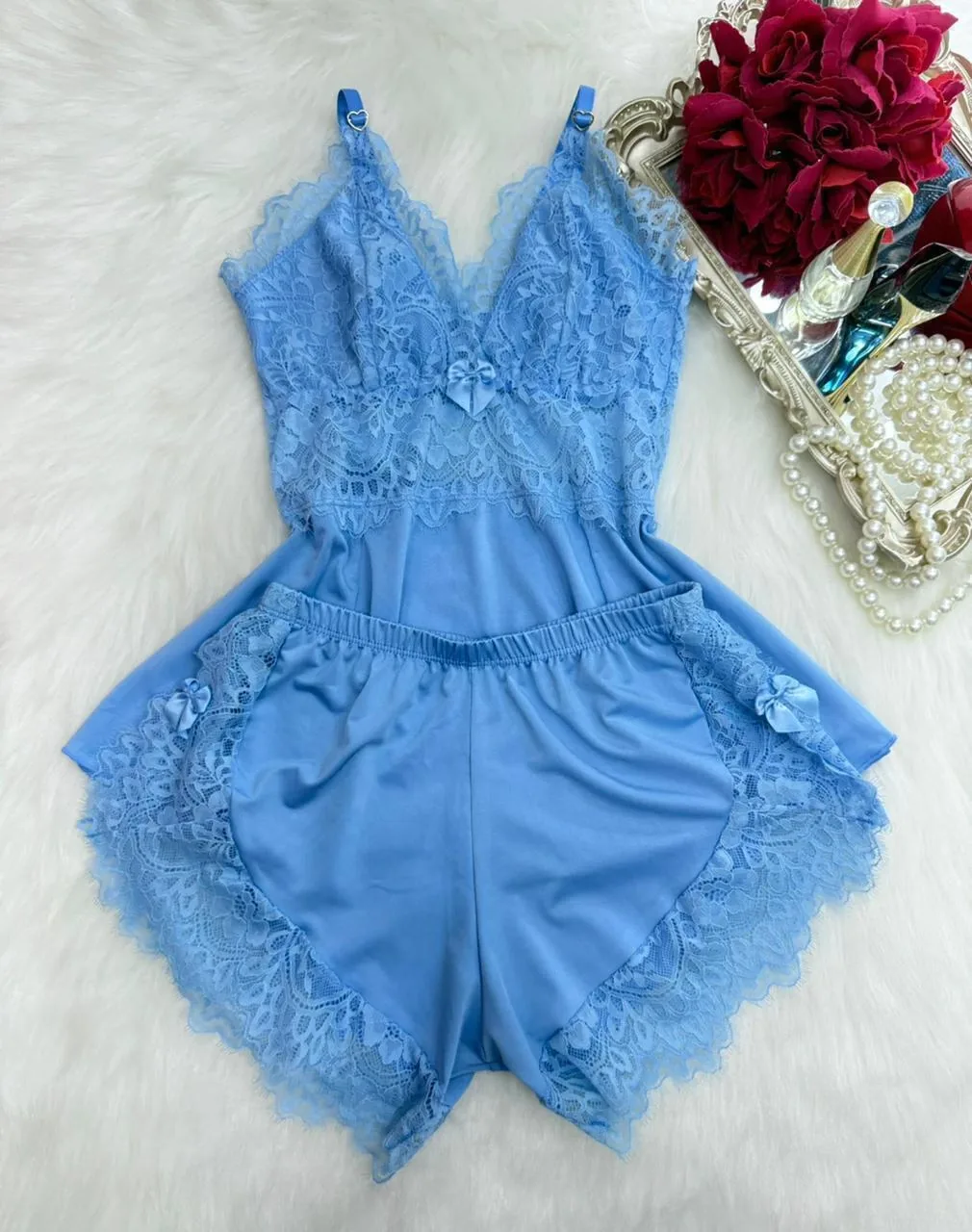 Renda paris azul bebê