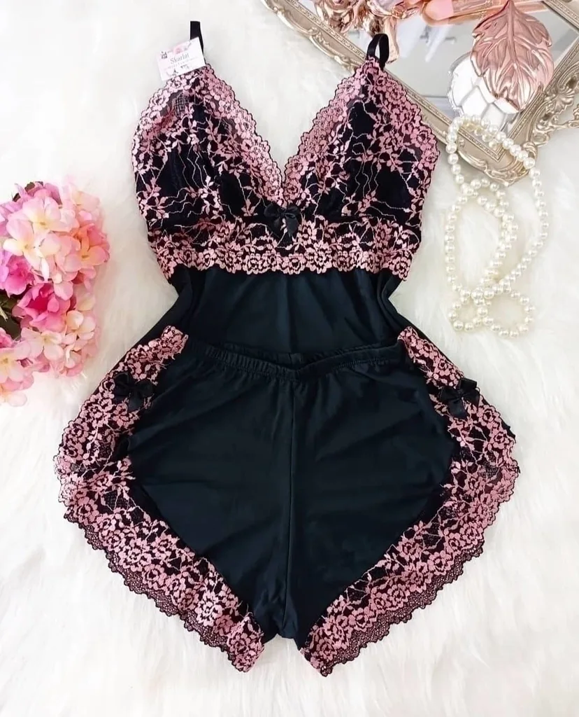 Luxo preto e rosa