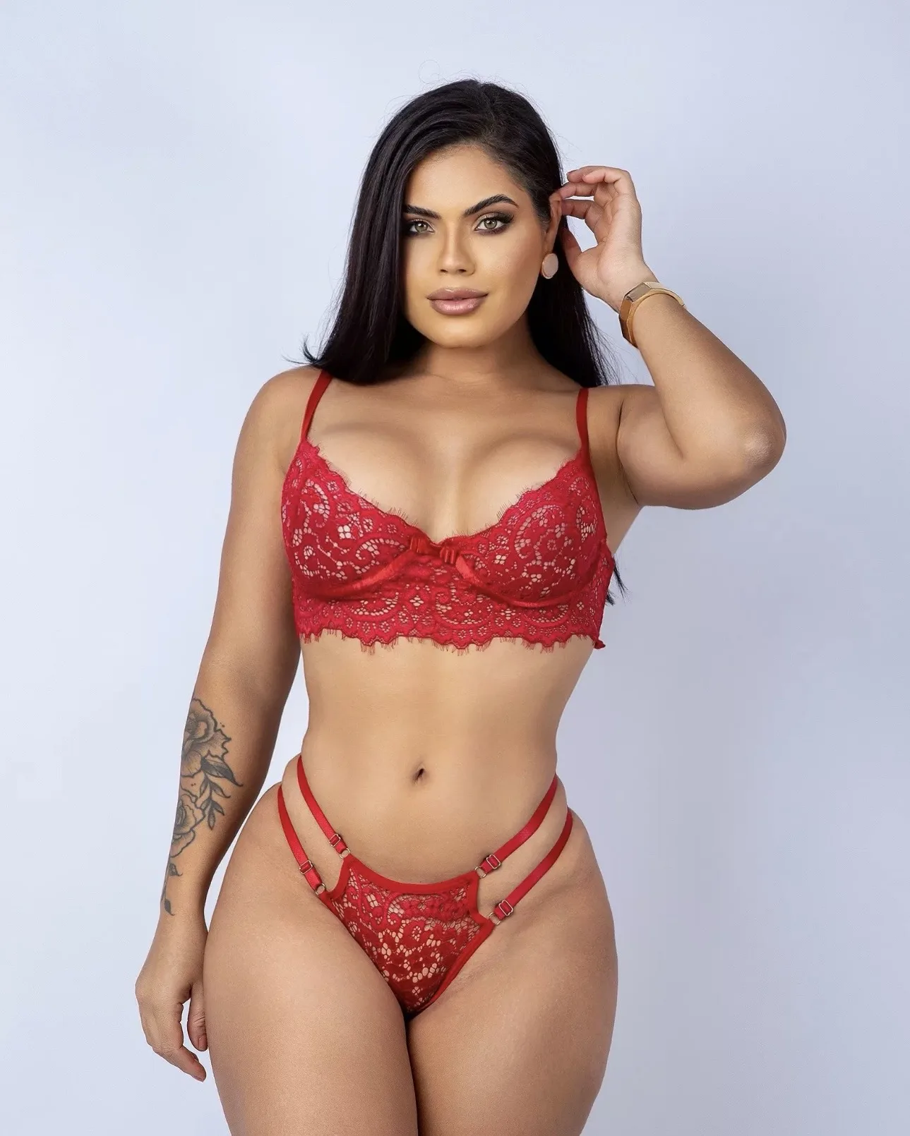Cílios vermelho